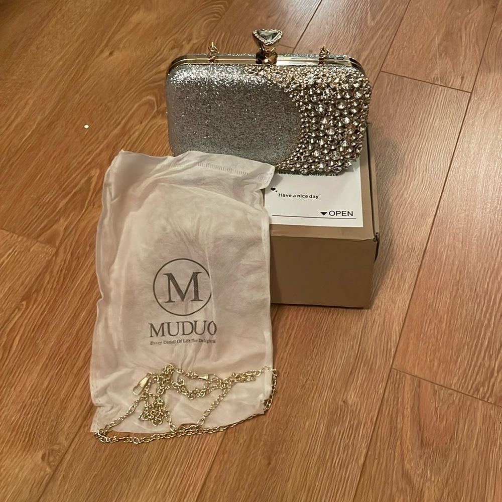Muduo evening clasp purse